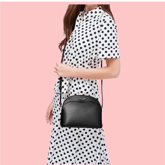 Kate Spade Black Crossbody, Peyton Dome Bag, Brand New, NWT - Picture 12 of 15